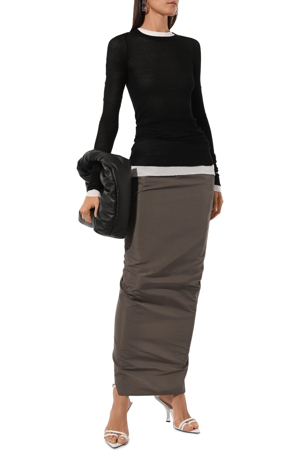 Лонгслив из вискозы и шелка RICK OWENS, арт. RP02D3202/RC, фото 2