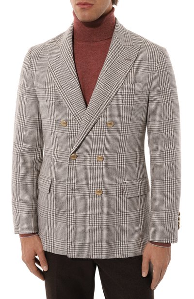 Пиджак изо льна и шерсти BRUNELLO CUCINELLI, арт. MG4977BPDE, фото 5