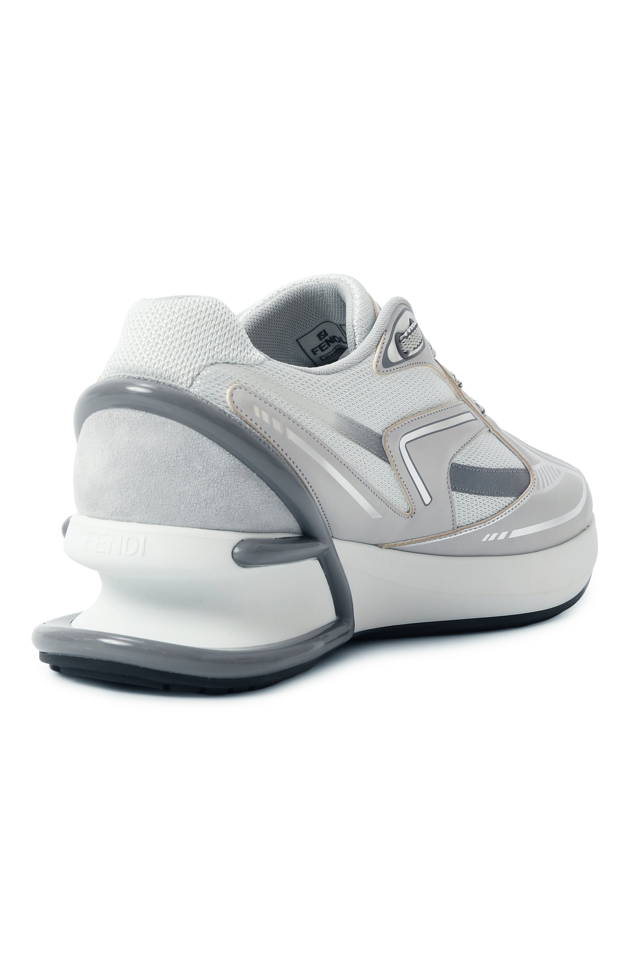 Комбинированные кроссовки first 1 FENDI светло-серого цвета по цене 99450 руб., арт. 8E8452 AQ70, фото 5 Комбинированные кроссовки first 1 FENDI, арт. 8E8452 AQ70, фото 5