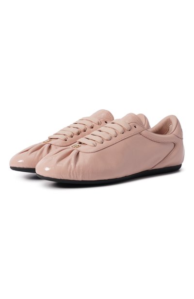 Женские кожаные кеды ballet DOLCE & GABBANA, арт. CK2485/A9U97