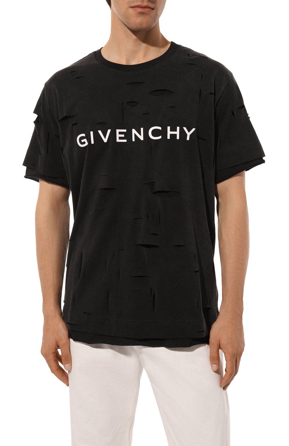 Хлопковая футболка GIVENCHY, арт. BM71GL3Y9W, фото 3