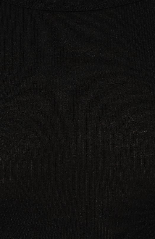 Лонгслив из шерсти и шелка Zimmerli 370-53020 Чёрный  370-53020 Фото 5