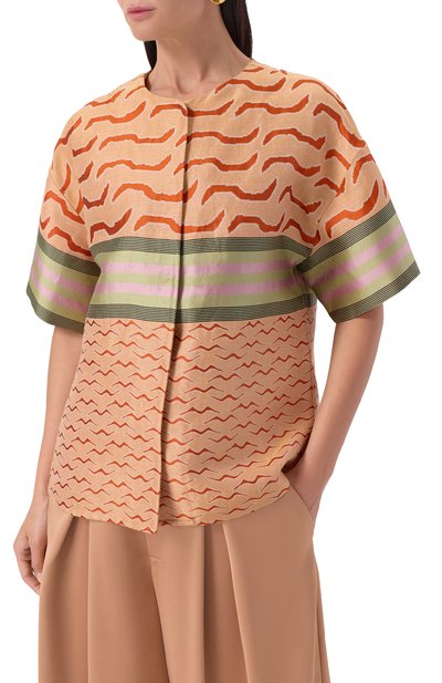 Жакет изо льна и хлопка GIORGIO ARMANI, арт. GW001423/TE13928, фото 3