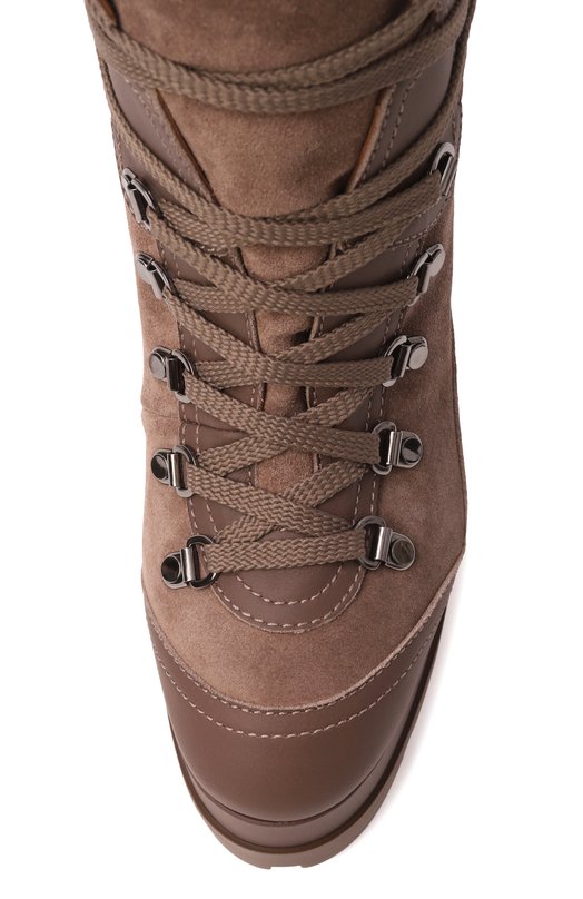 Кожаные ботильоны Nancy Casadei 1R538A1201/N0MAD Коричневый  1R538A1201/N0MAD Фото 6