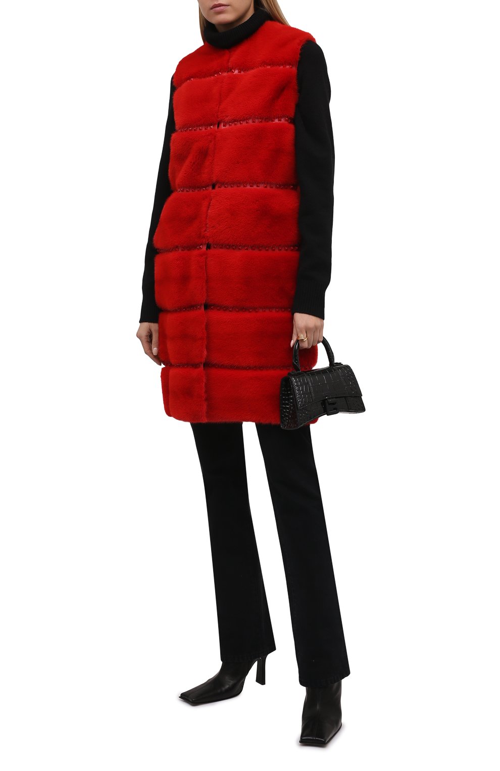 Жилет из меха норки VALENTINO, арт. SF3FC2551DF, фото 2