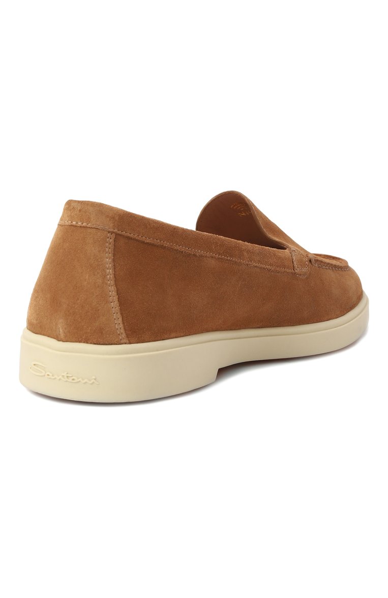 Женские замшевые лоферы SANTONI бежевого цвета, арт. WUYG58856TISNPYL | Фото 5 (Каблук высота: Низкий; Подошва: Платформа; Материал внутренний: Натуральная кожа; Материал внешний: Натуральная кожа, Замша; Материал сплава: Проставлено; Драгоценные камни: Проставлено)