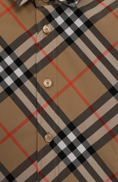 Хлопковая рубашка BURBERRY, арт. 8088966, фото 3