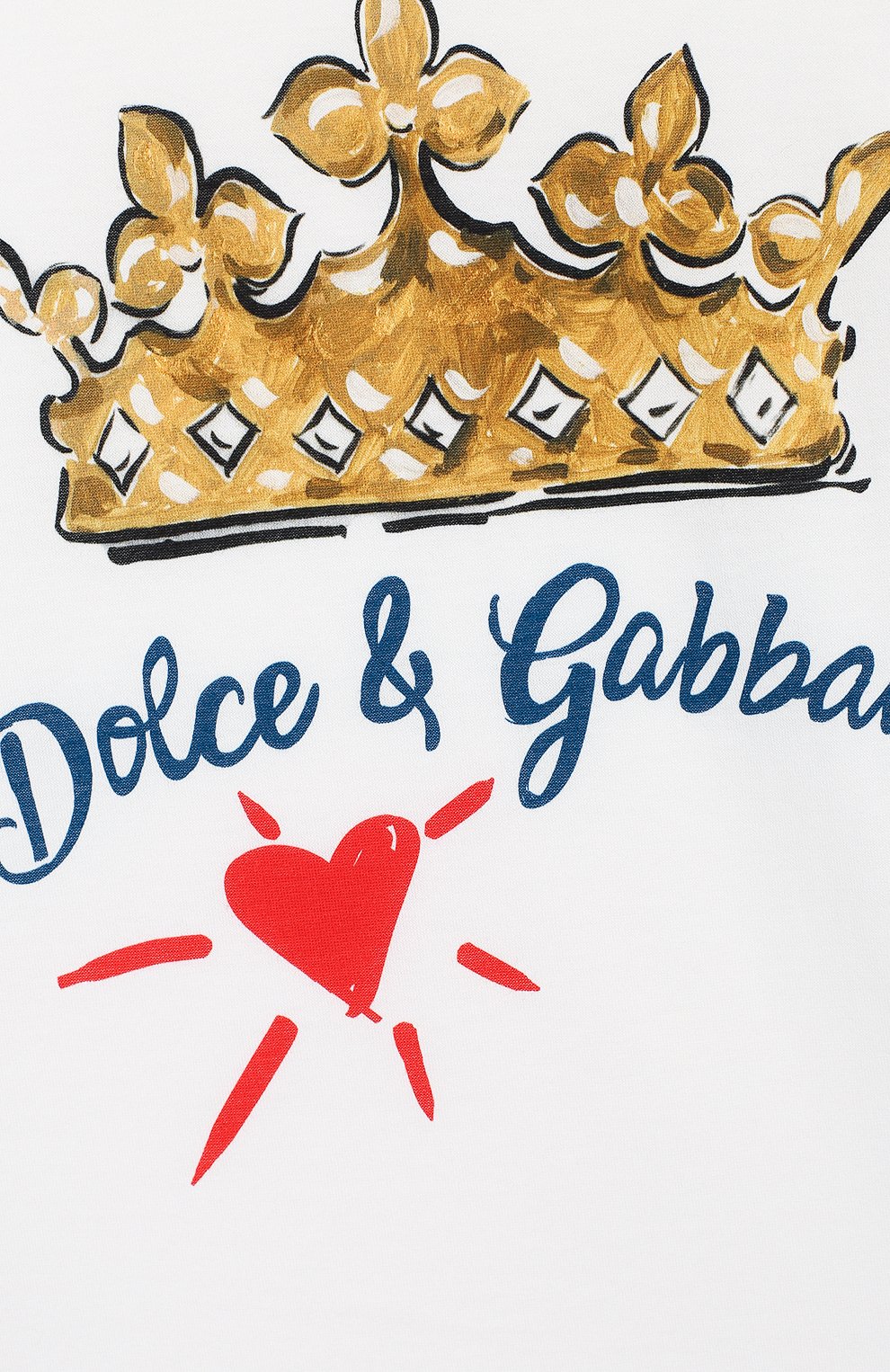 Хлопковая футболка DOLCE & GABBANA белого цвета по цене 10900 руб., арт. L4JT7N/G7SFF/8-14, фото 3 Хлопковая футболка DOLCE & GABBANA, арт. L4JT7N/G7SFF/8-14, фото 3