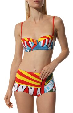 Женский раздельный купальник DOLCE & GABBANA разноцветного цвета, арт. 08A27J/0NN72 | Фото 2 (Материал сплава: Проставлено; Нос: Не проставлено; Матер�иал внешний: Синтетический материал; Женское Кросс-КТ: Раздельные купальники)