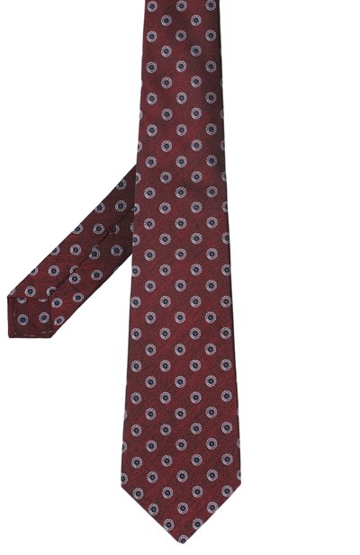 Шелковый галстук KITON красного цвета по цене 27850 руб., арт. UCRVKLC05G39, фото 2 Шелковый галстук KITON, арт. UCRVKLC05G39, фото 2