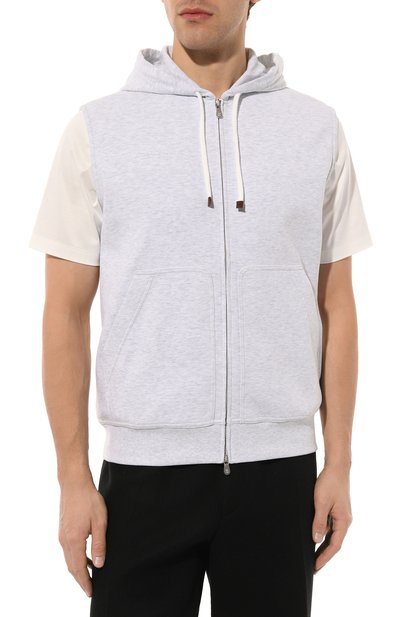 Хлопковый жилет BRUNELLO CUCINELLI, арт. M0T359079G, фото 3