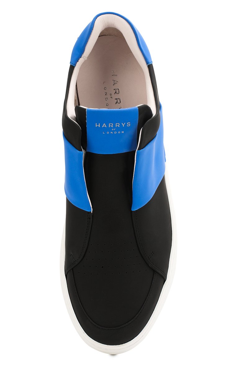 Мужские кожаные кеды bolt HARRYS OF LONDON черного цвета, арт. B0LT 2 TECH LEATHER | Фото 5 (Материал внутренний: Натуральная кожа; Подошва: Массивная; Материал утеплителя: Без утеплителя; Стили: Гранж; Материал сплава: Проставлено; Драгоценные камни: Проставлено; Материал внешний: Натуральная кожа; Кросс-КТ: Низкие)
