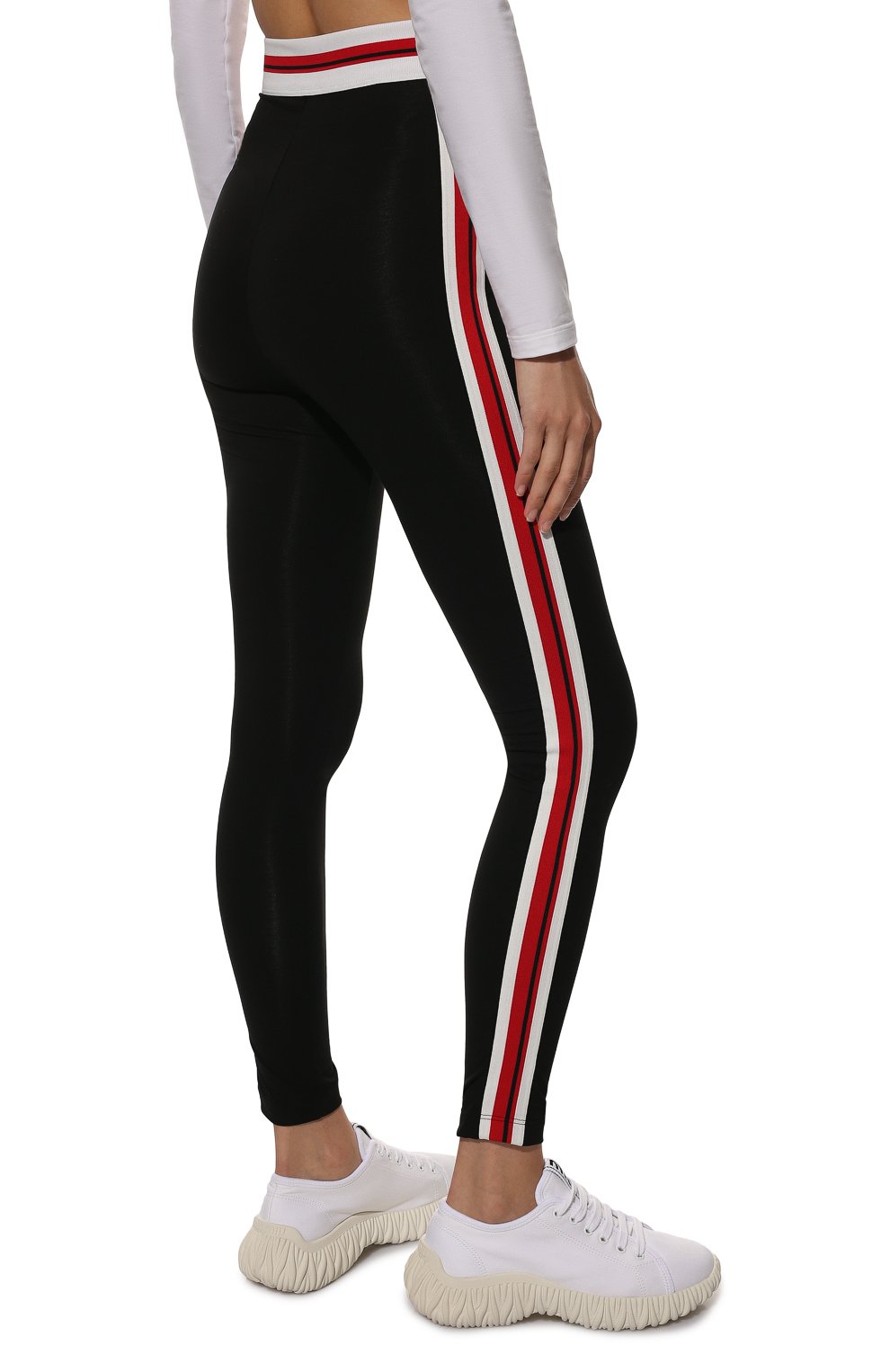 Хлопковые легинсы MIU MIU, арт. MJP245-1ZFU-F0002, фото 4