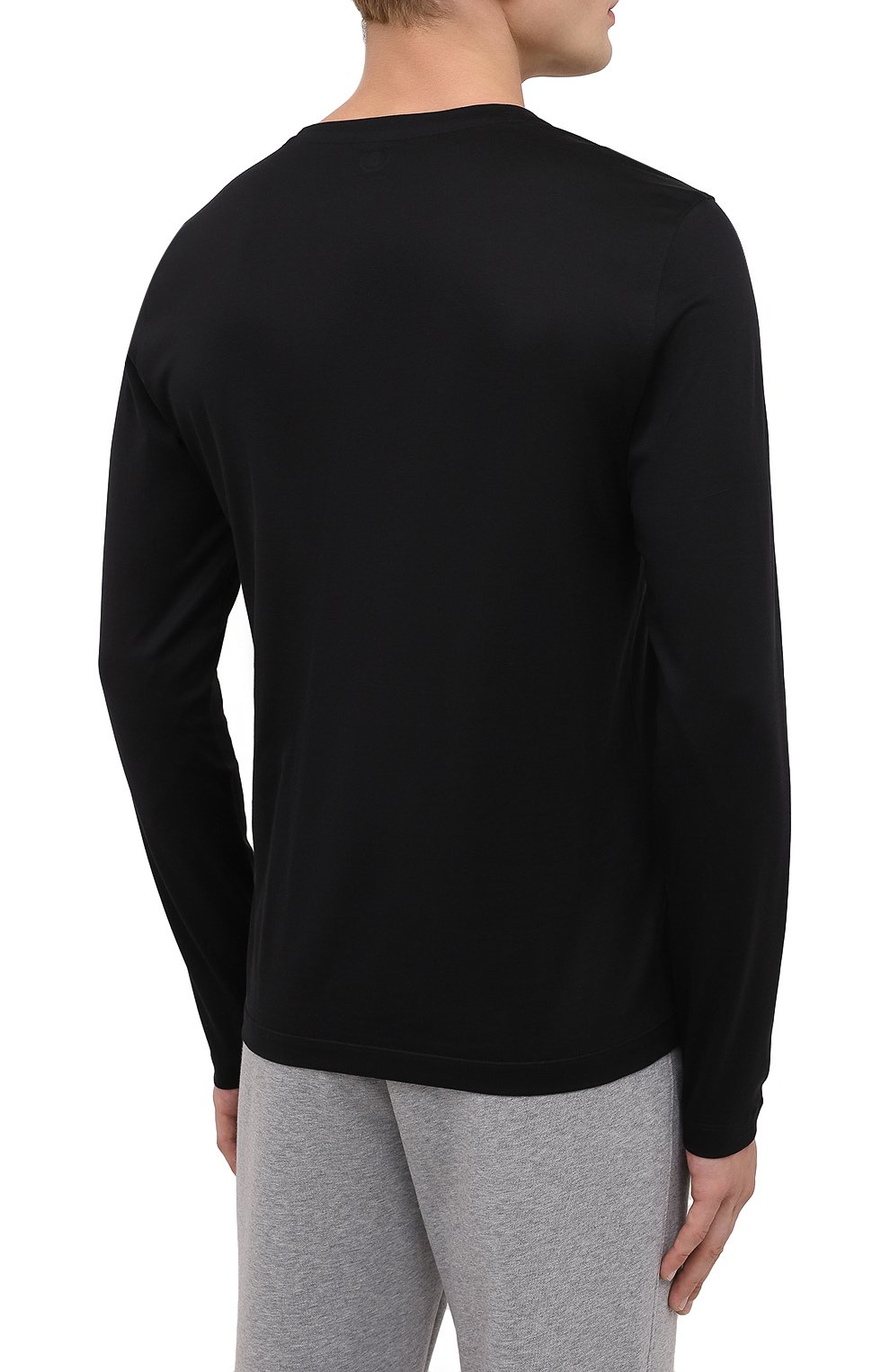Хлопковый лонгслив BOGNER черного цвета по цене 19050 руб., арт. 58212798, фото 4 Хлопковый лонгслив BOGNER, арт. 58212798, фото 4