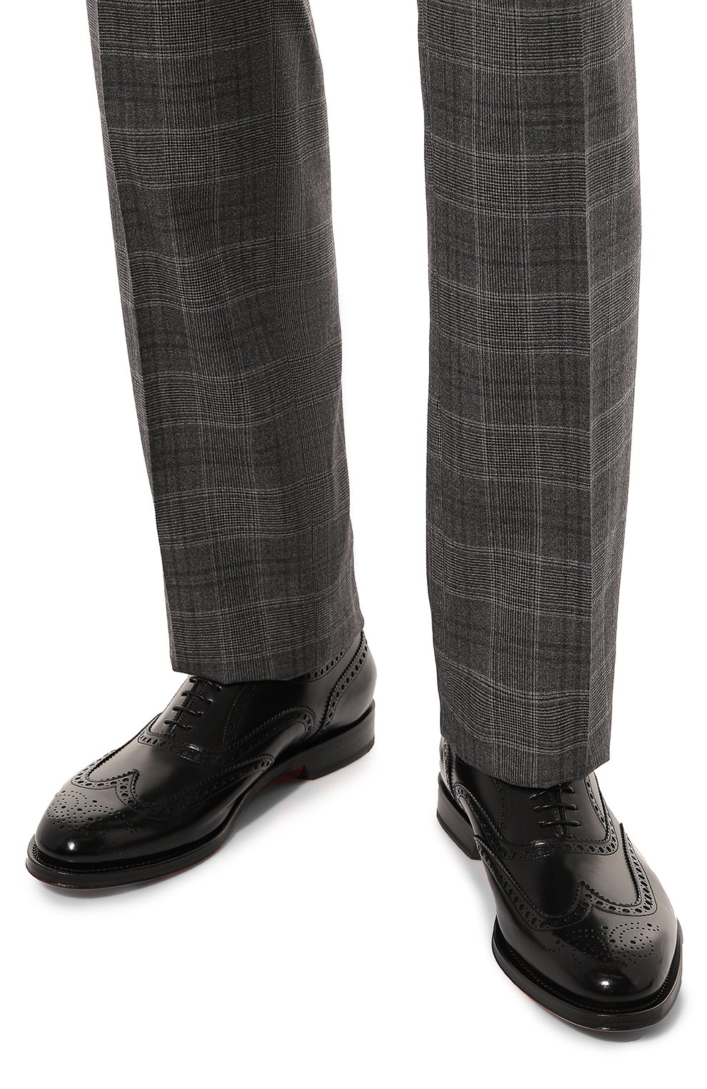 Кожаные оксфорды colin SANTONI, арт. MCCG17836PD5H0BRN01, фото 3