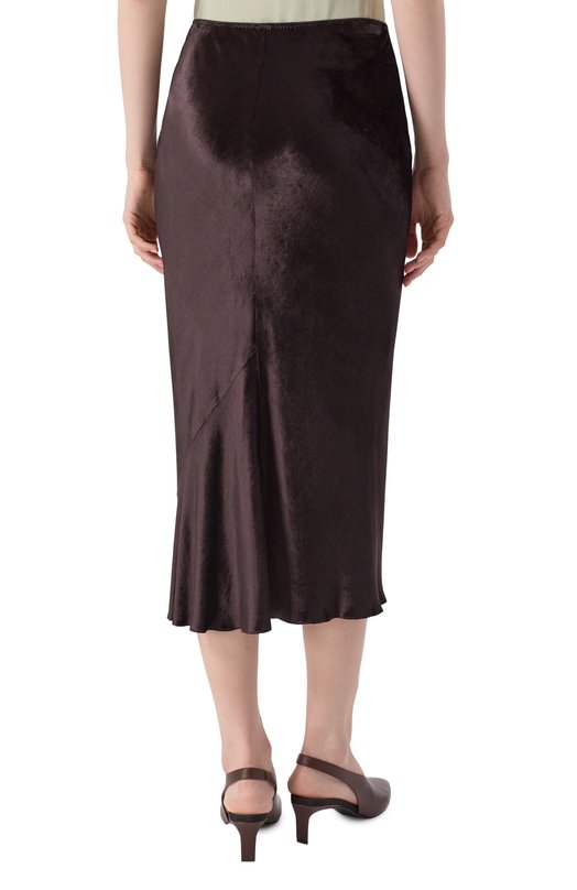 Бархатная юбка Dorothee Schumacher 247005 Коричневый  247005 Фото 4