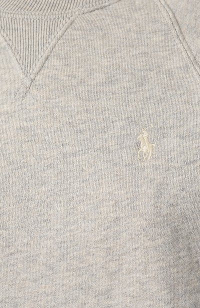 Хлопковый свитшот POLO RALPH LAUREN серого цвета по цене 11800 руб., арт. 211704751, фото 5 Хлопковый свитшот POLO RALPH LAUREN, арт. 211704751, фото 5