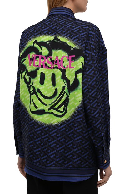 Шелковая рубашка VERSACE, арт. 1002489/1A01805, фото 4
