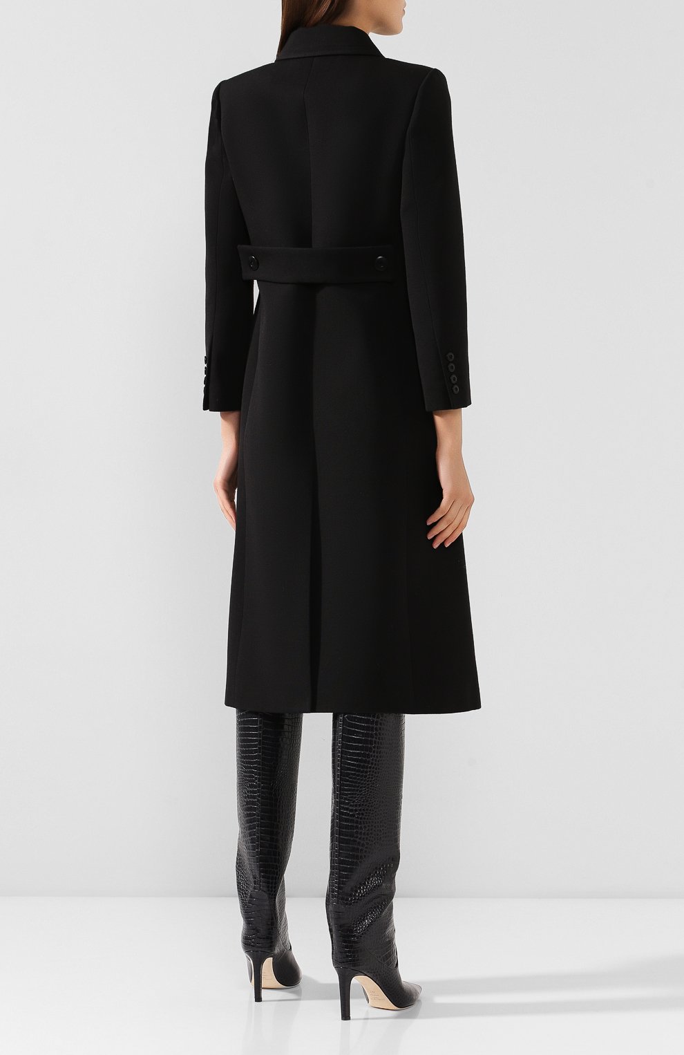 Шерстяное пальто GIVENCHY черного цвета по цене 170000 руб., арт. BWC05M12CL, фото 4 Шерстяное пальто GIVENCHY, арт. BWC05M12CL, фото 4