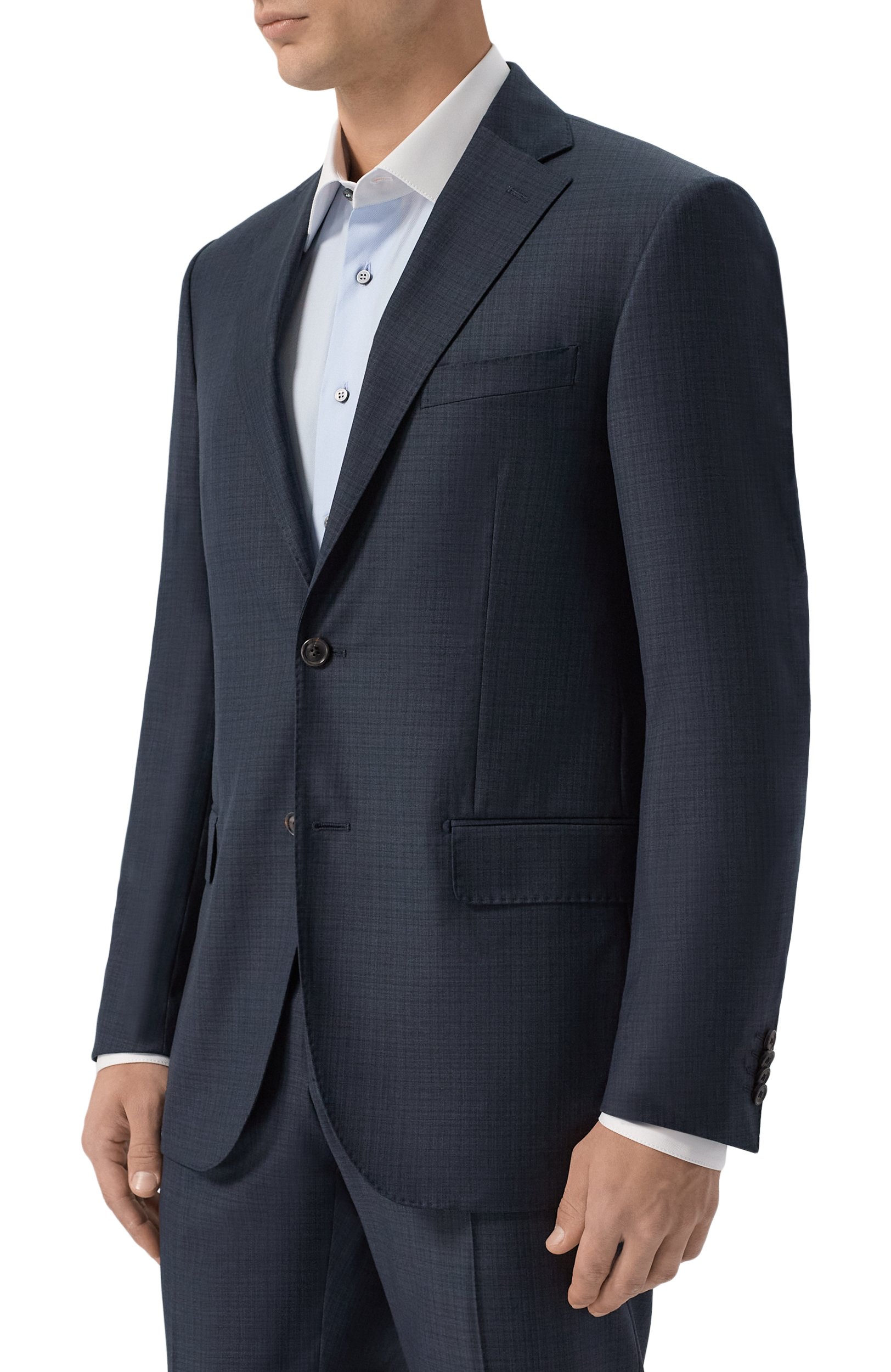 Шерстяной костюм CORNELIANI темно-синего цвета по цене 188500 руб., арт. 286008/2A17504_SET, фото 2 Шерстяной костюм CORNELIANI, арт. 286008/2A17504_SET, фото 2