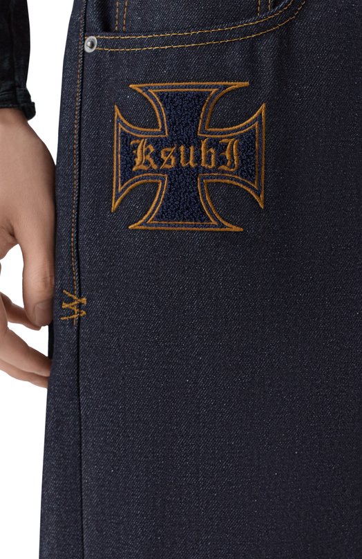 Джинсовые шорты Ksubi MSP26WA010 Синий  MSP26WA010 Фото 5