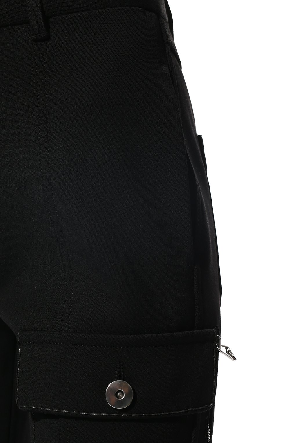 Шерстяные брюки BOTTEGA VENETA черного цвета по цене 117500 руб., арт. 682350/V0IV0, фото 5 Шерстяные брюки BOTTEGA VENETA, арт. 682350/V0IV0, фото 5