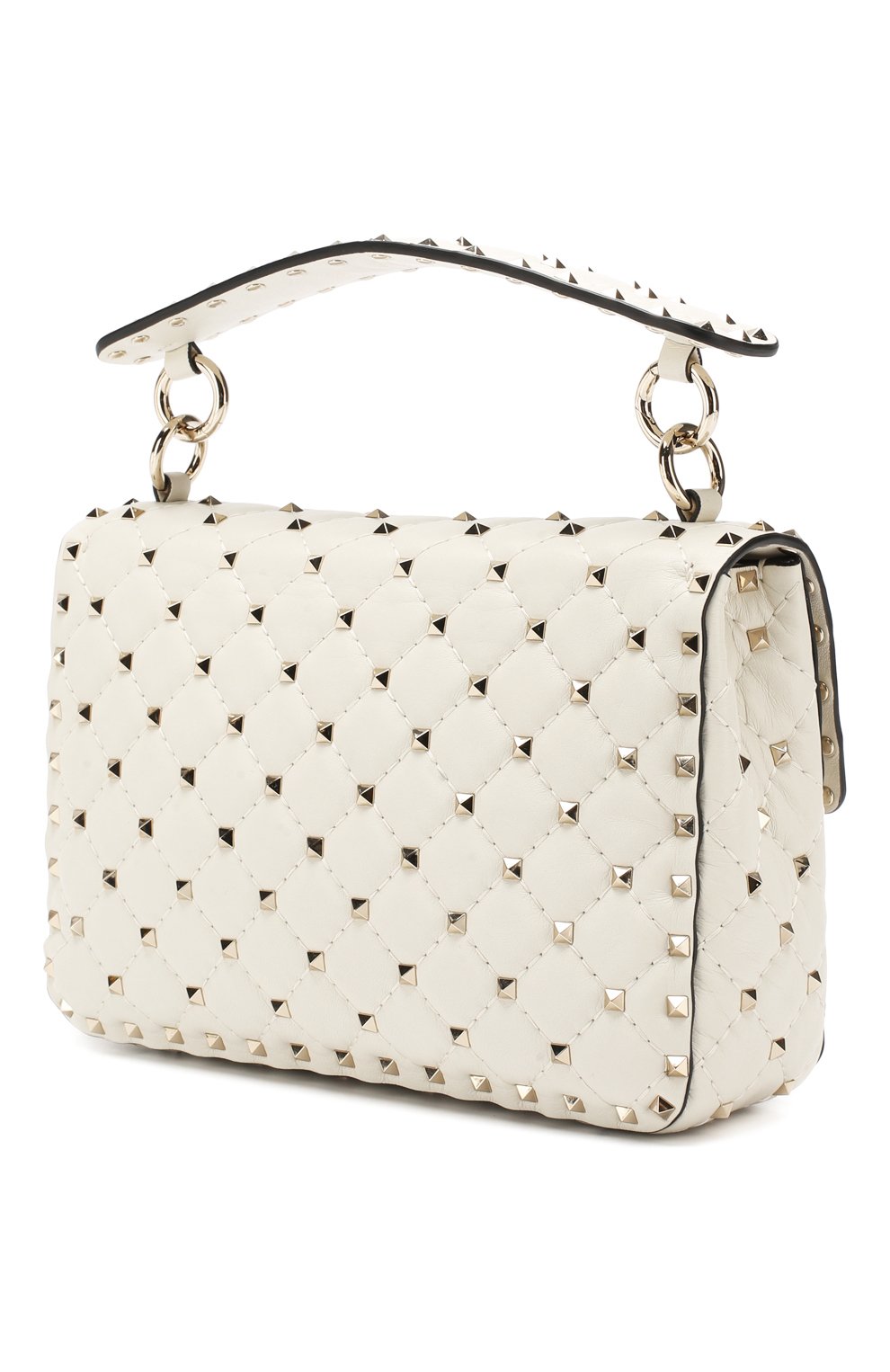 Сумка rockstud spike medium VALENTINO кремового цвета по цене 334500 руб., арт. RW2B0122/NAP, фото 3 Сумка rockstud spike medium VALENTINO, арт. RW2B0122/NAP, фото 3