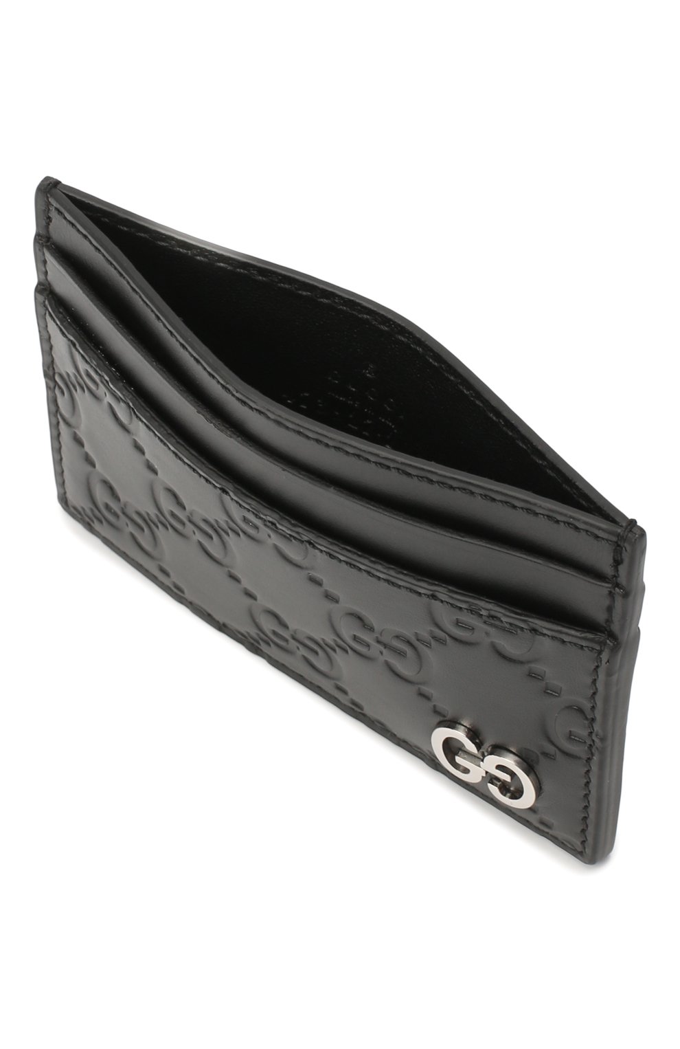 Кожаный футляр для кредитных карт с тиснением signature  GUCCI, арт. 473927/CWC1N, фото 3
