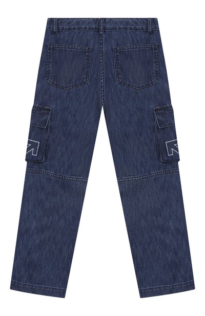 Джинсы OFF-WHITE темно-синего цвета по цене 32050 руб., арт. 0BYB002F25DEN001/4-12, фото 2 Джинсы OFF-WHITE, арт. 0BYB002F25DEN001/4-12, фото 2