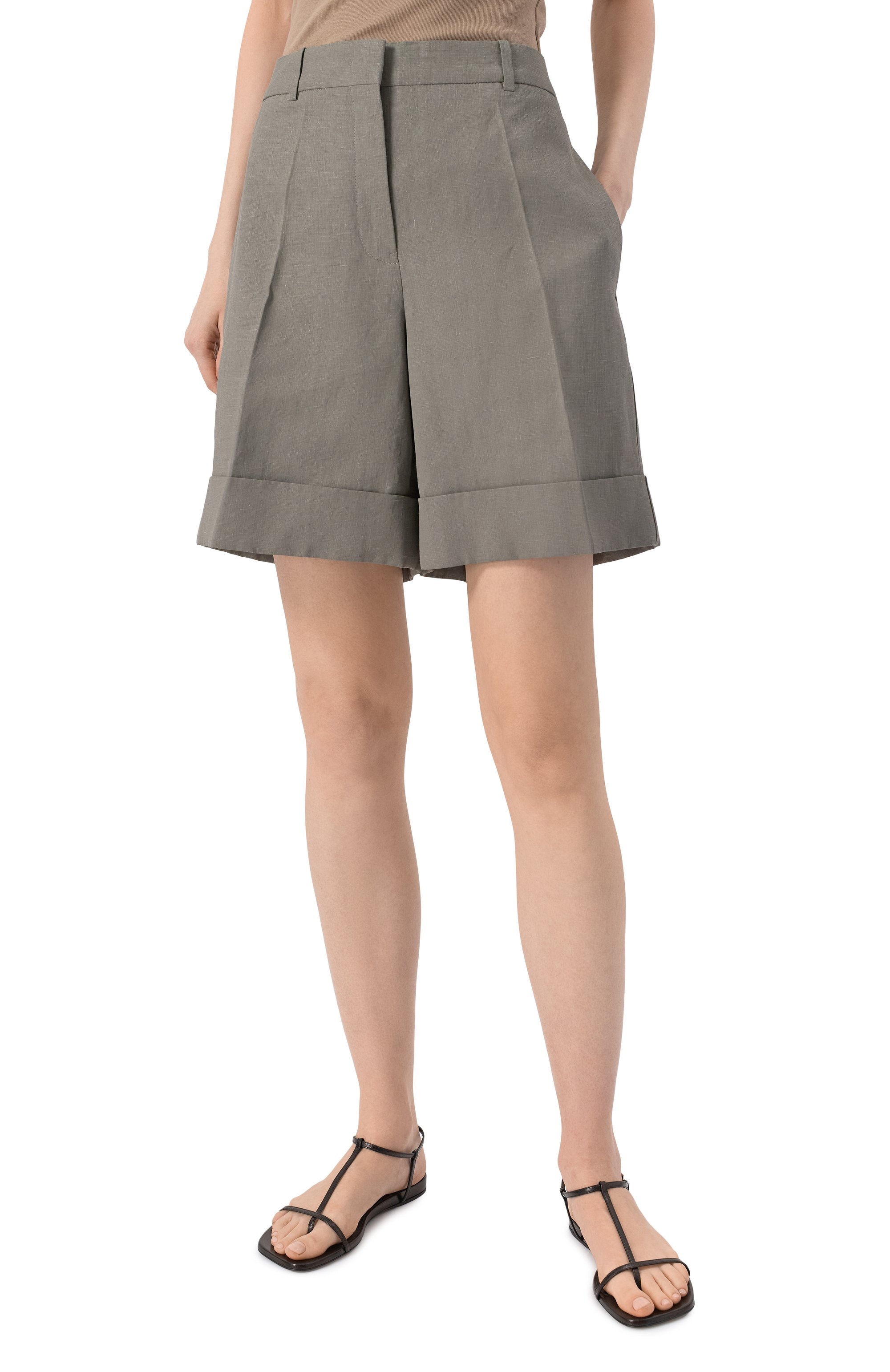 Льняные шорты JIL SANDER, арт. J02KA0323/J60001, фото 3