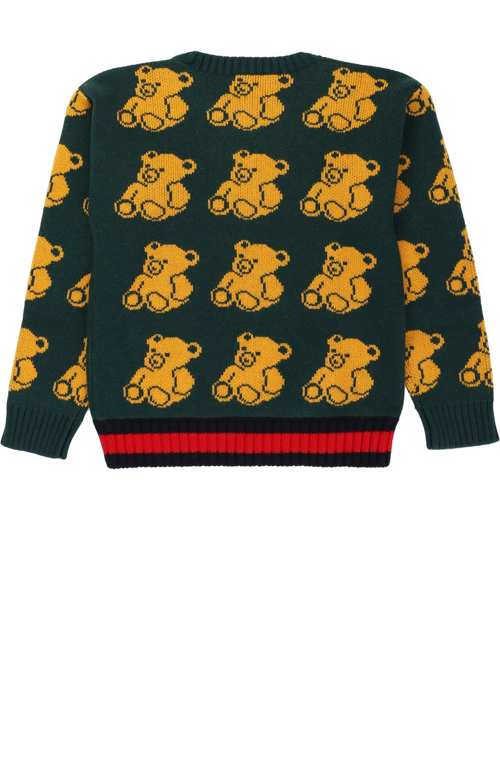 Шерстяной пуловер с принтом и контрастной отделкой GUCCI, арт. 455057/X1419, фото 2