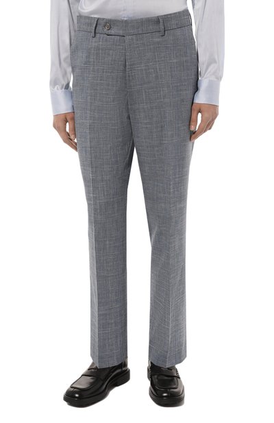 Костюм из хлопка и шерсти BOSS голубого цвета по цене 57500 руб., арт. 50489387, фото 4 Костюм из хлопка и шерсти BOSS, арт. 50489387, фото 4