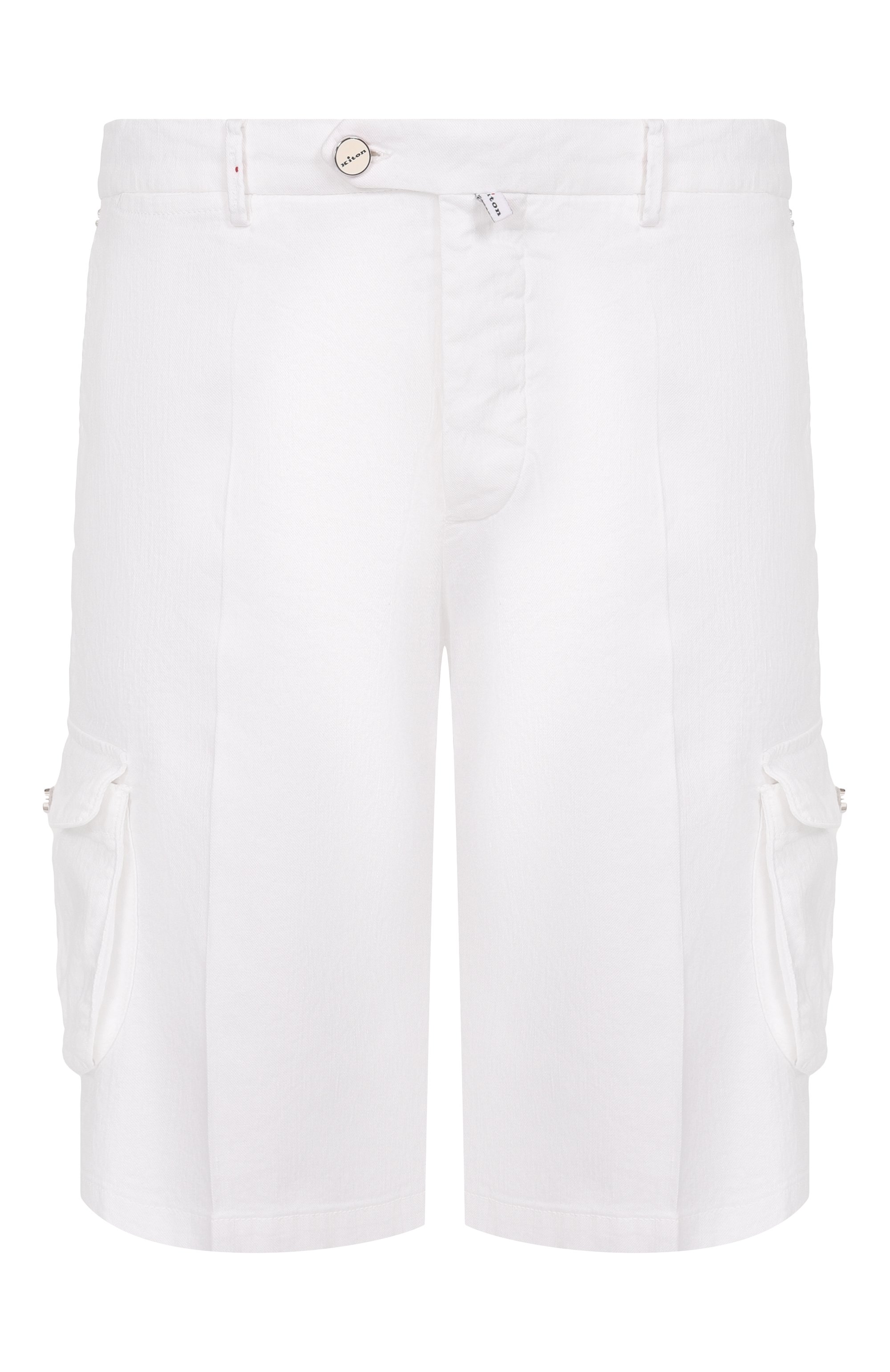 Шорты изо льна и хлопка KITON, арт. UFPPBK0603H, фото 1