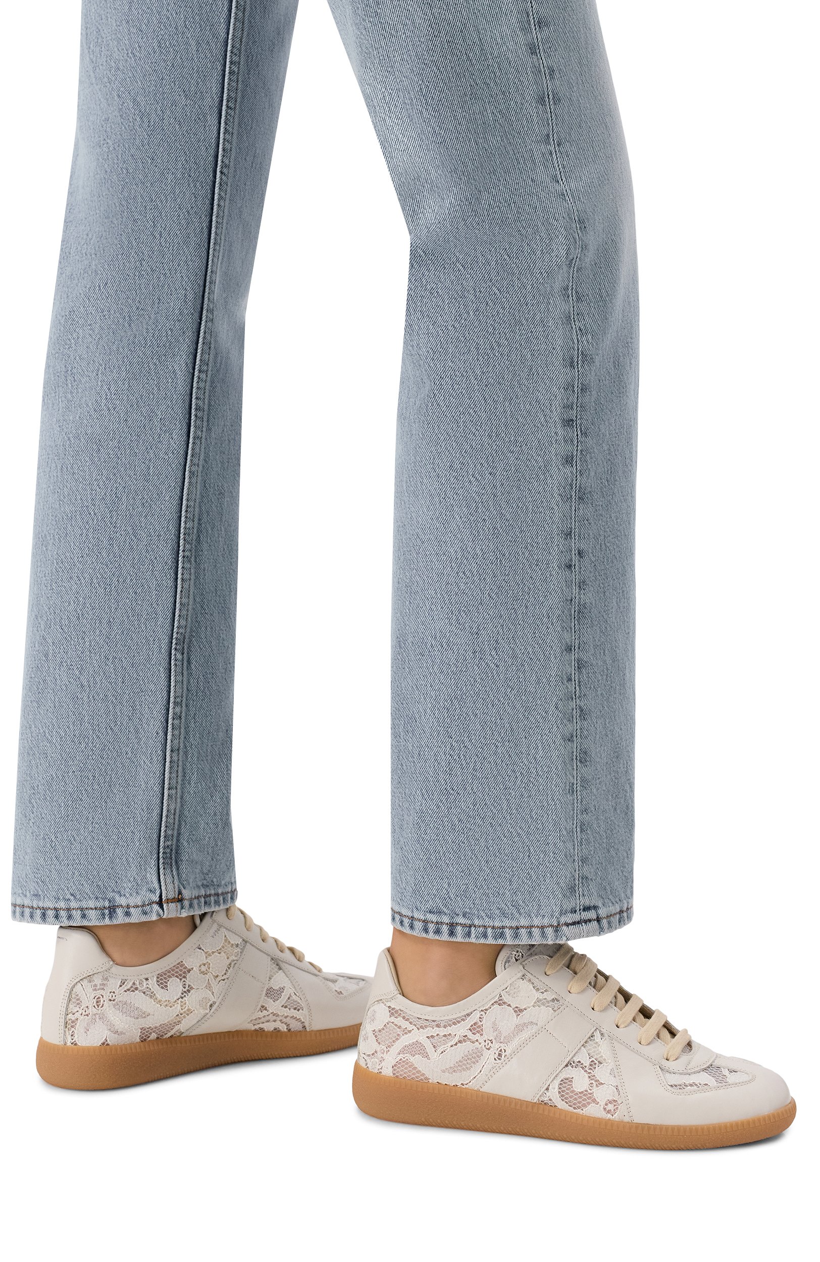 Текстильные кеды MAISON MARGIELA кремового цвета по цене 107500 руб., арт. S58WS0303/P7791, фото 2 Текстильные кеды MAISON MARGIELA, арт. S58WS0303/P7791, фото 2