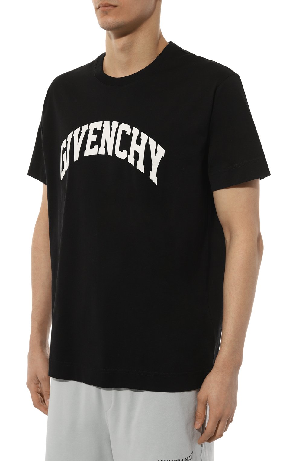 Хлопковая футболка GIVENCHY черного цвета по цене 49950 руб., арт. BM716R3YAA, фото 3 Хлопковая футболка GIVENCHY, арт. BM716R3YAA, фото 3
