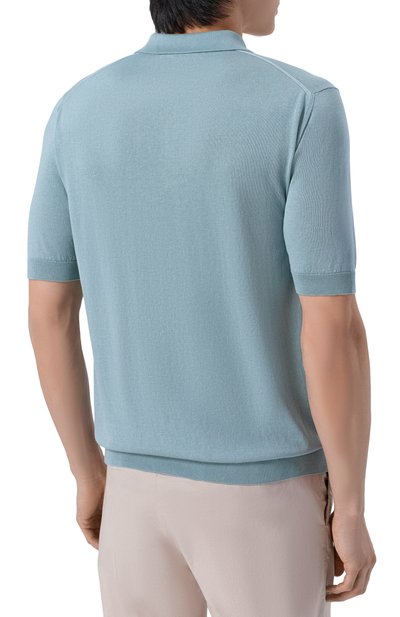 Поло из шелка и хлопка ANDREA CAMPAGNA, арт. M5425-1031, фото 4