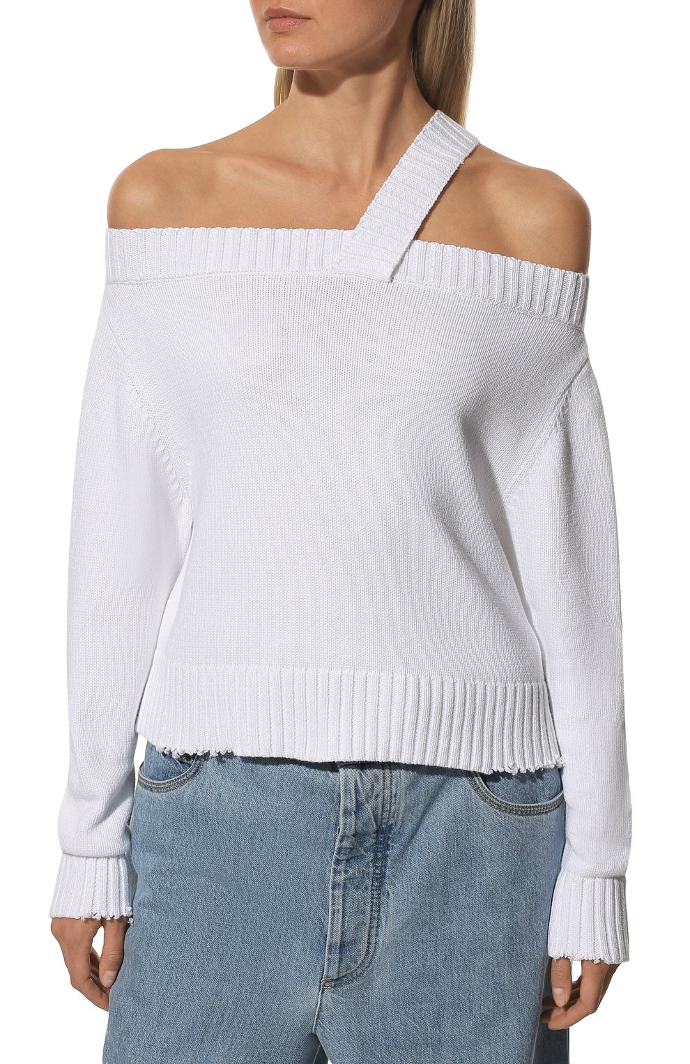 Хлопковый пуловер RTA, арт. WU969-7000WHIT, фото 3