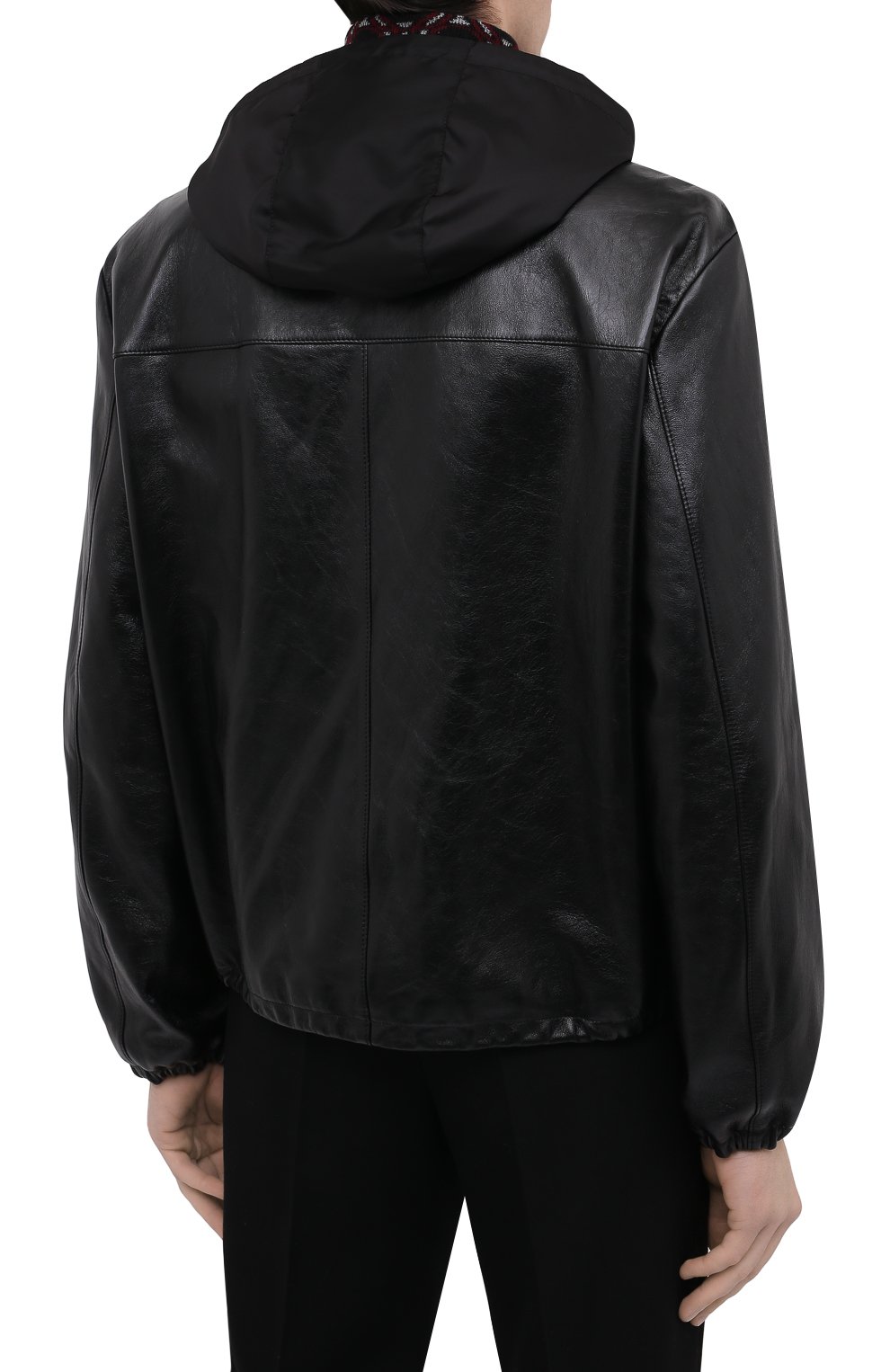 Кожаная куртка PRADA, арт. UPW407-1ZFE-F0002, фото 4