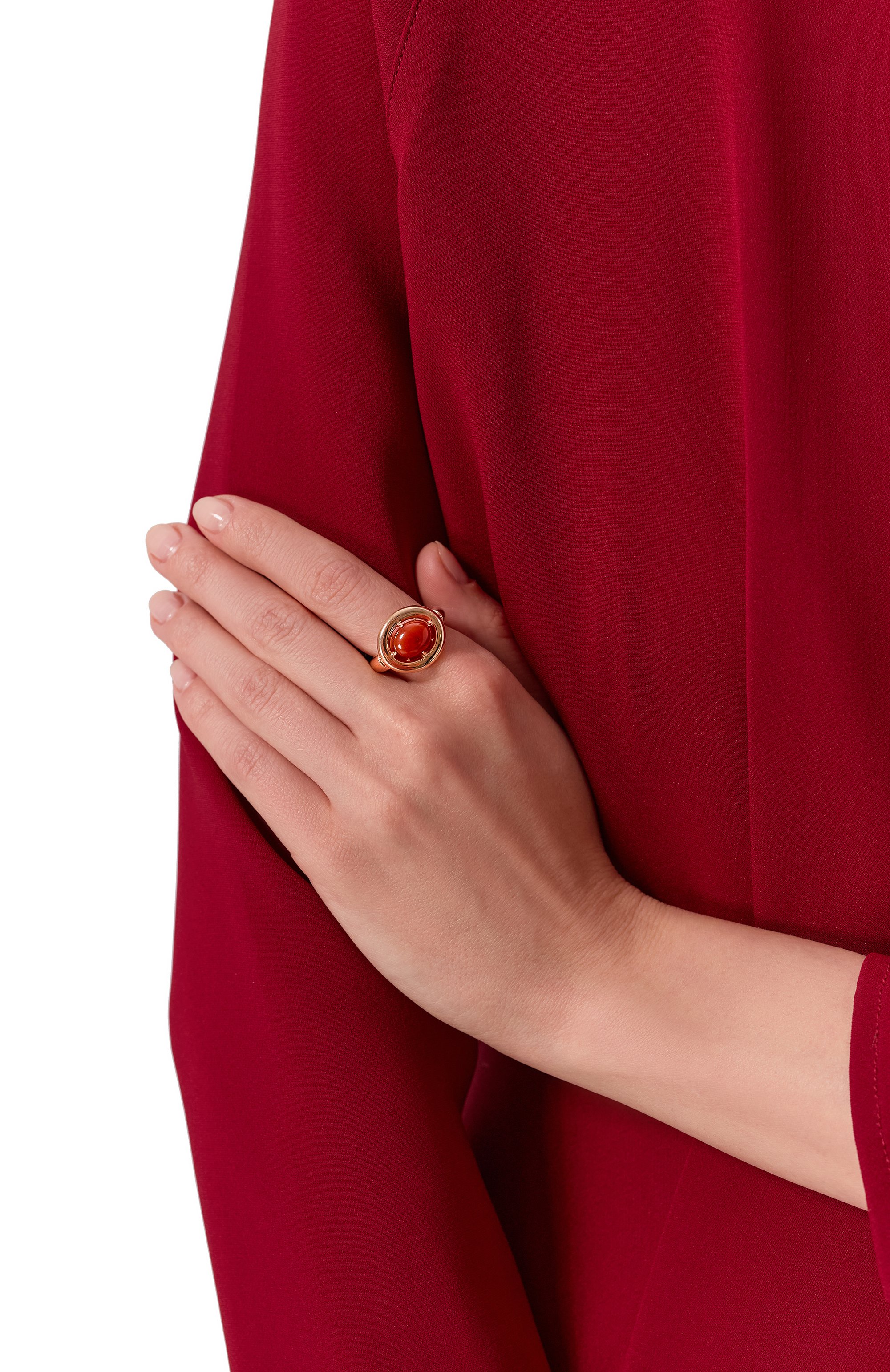 Кольцо ai с cердоликом MOONKA, арт. AI-925RG-RG00-SRD, фото 2