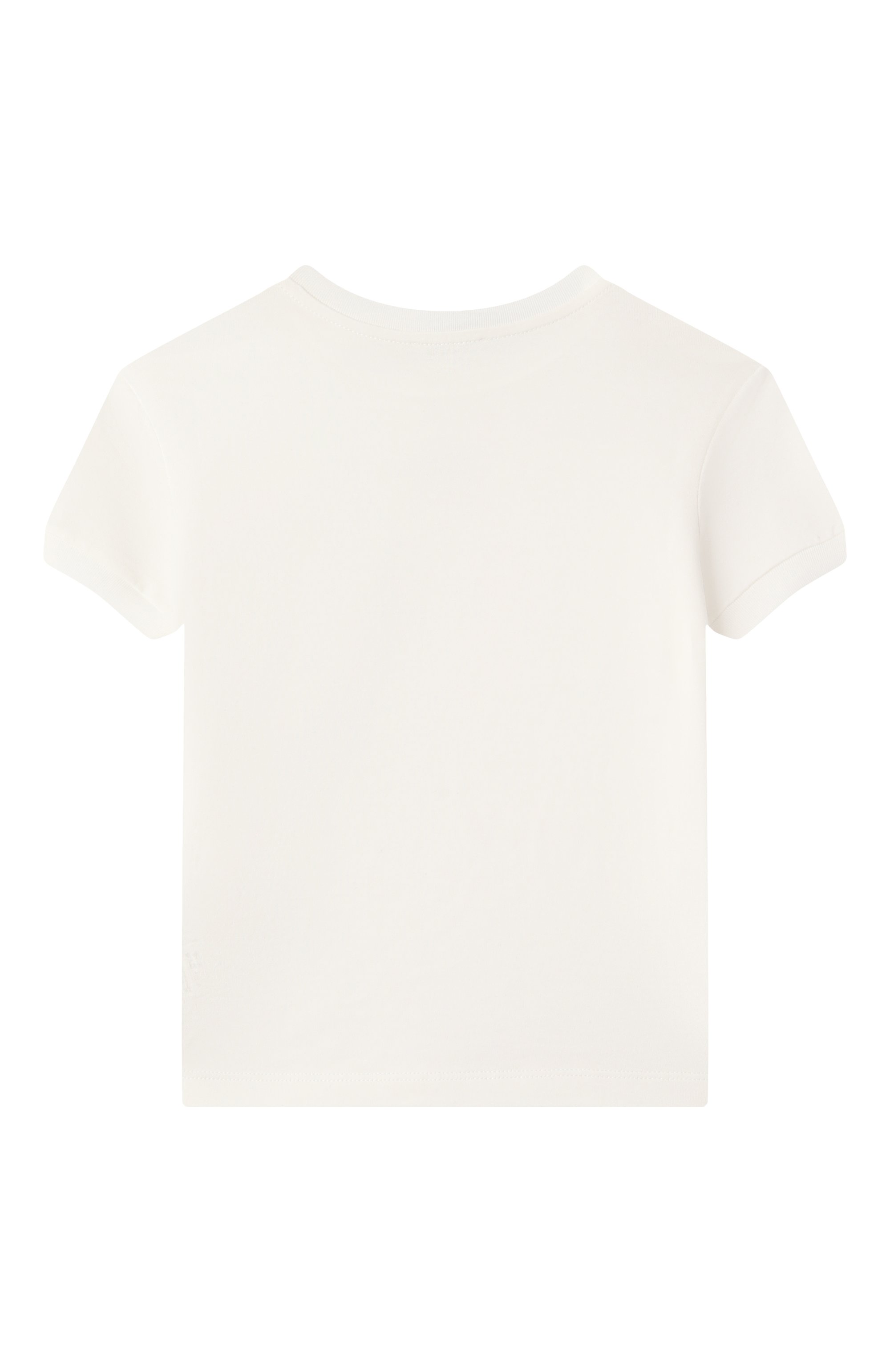 Хлопковая футболка DOLCE & GABBANA белого цвета по цене 23600 руб., арт. L5JTNJ/G703N/8-14, фото 2 Хлопковая футболка DOLCE & GABBANA, арт. L5JTNJ/G703N/8-14, фото 2