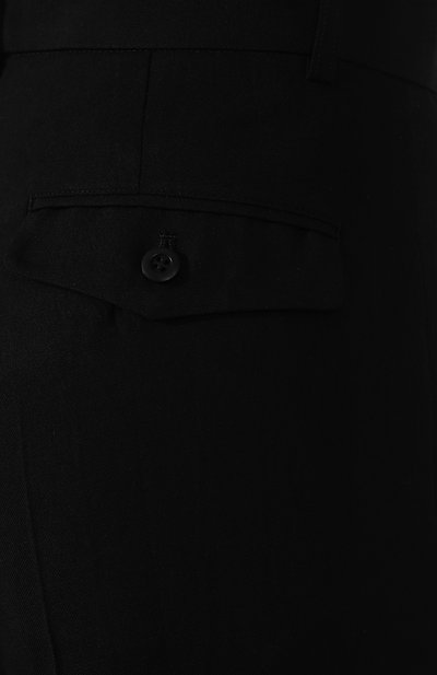Брюки из смеси шерсти и вискозы YOHJI YAMAMOTO черного цвета по цене 47400 руб., арт. FZ-P53-101, фото 5 Брюки из смеси шерсти и вискозы YOHJI YAMAMOTO, арт. FZ-P53-101, фото 5