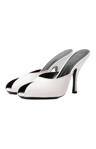 Кожаные мюли date 105 JUDE белого цвета по цене 62100 руб., арт. DATE MULE IN, фото 1 Кожаные мюли date 105 JUDE, арт. DATE MULE IN, фото 1