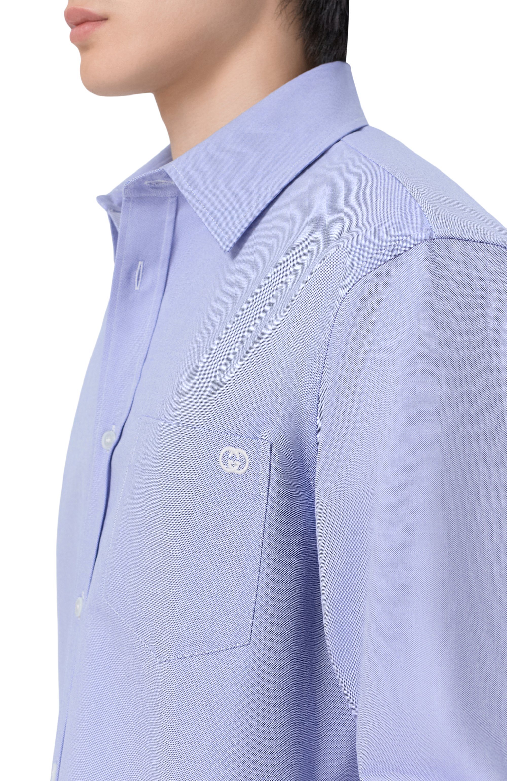 Хлопковая рубашка GUCCI, арт. 852704/ZASM7, фото 5