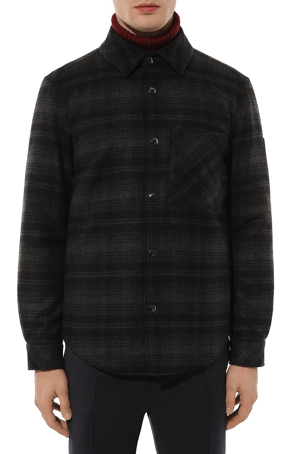 Шерстяная куртка-рубашка BOGNER темно-серого цвета по цене 66100 руб., арт. 38909230, фото 3 Шерстяная куртка-рубашка BOGNER, арт. 38909230, фото 3