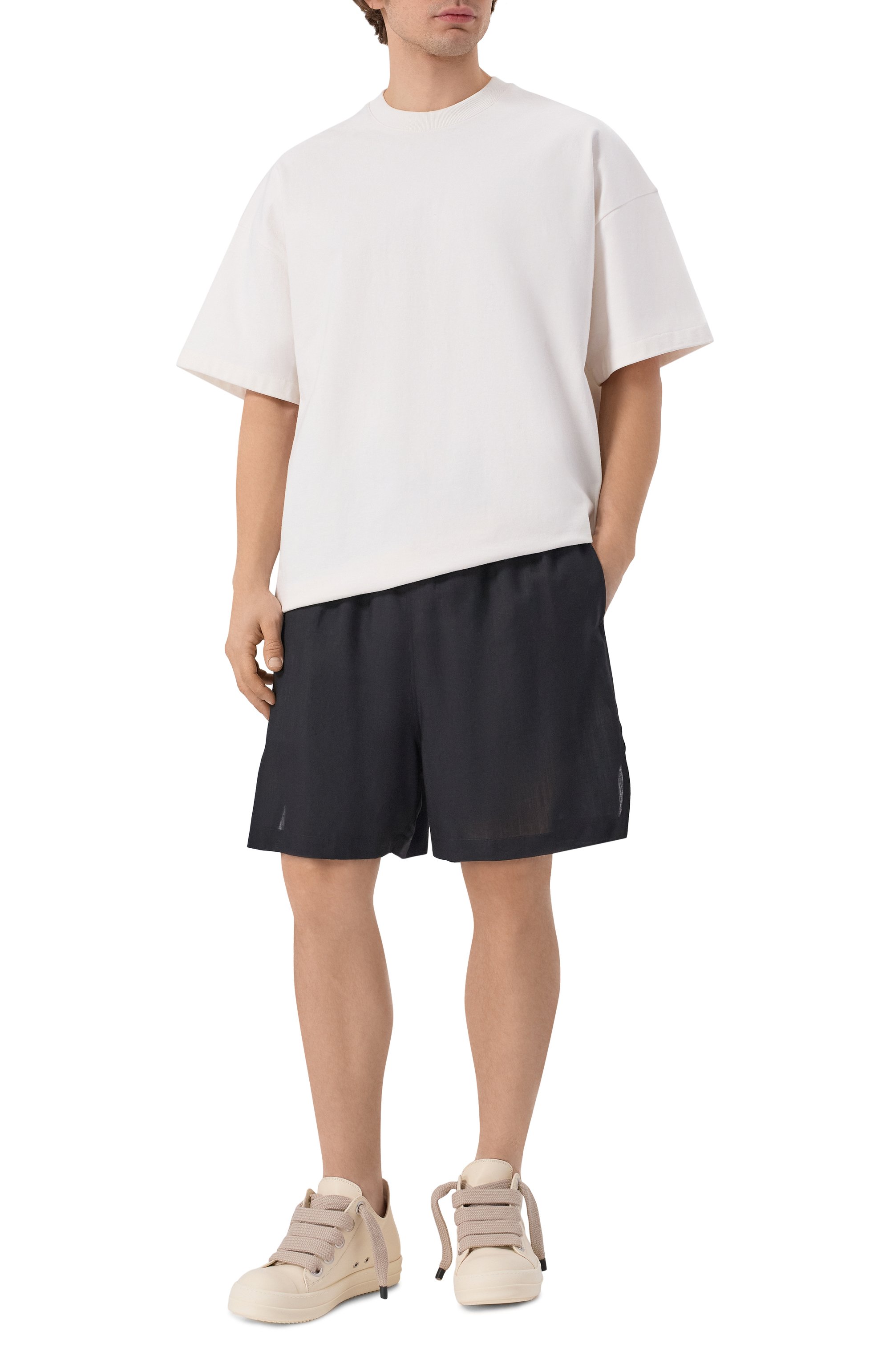 Шерстяные шорты RICK OWENS, арт. RU01F2397/WG, фото 2