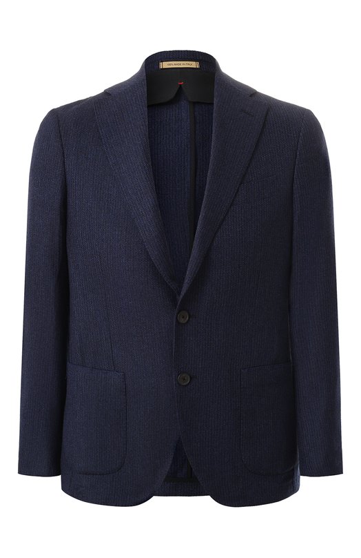 Пиджак из шерсти и кашемира Sartoria Latorre R0MA U60648 Синий R0MA U60648