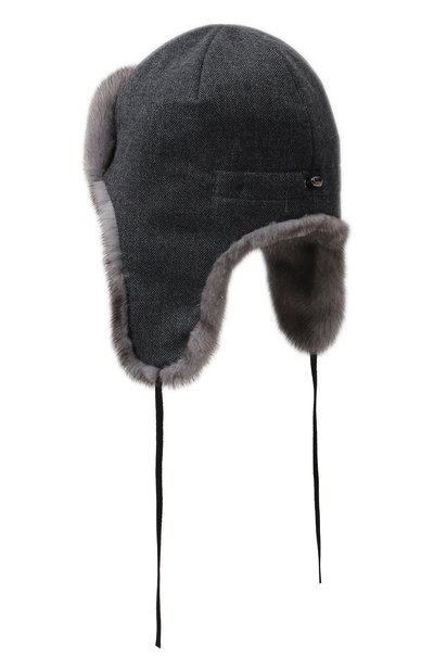 Шапка-ушанка бруклин с отделкой из меха норки FURLAND, арт. 0130910010034600057, фото 2
