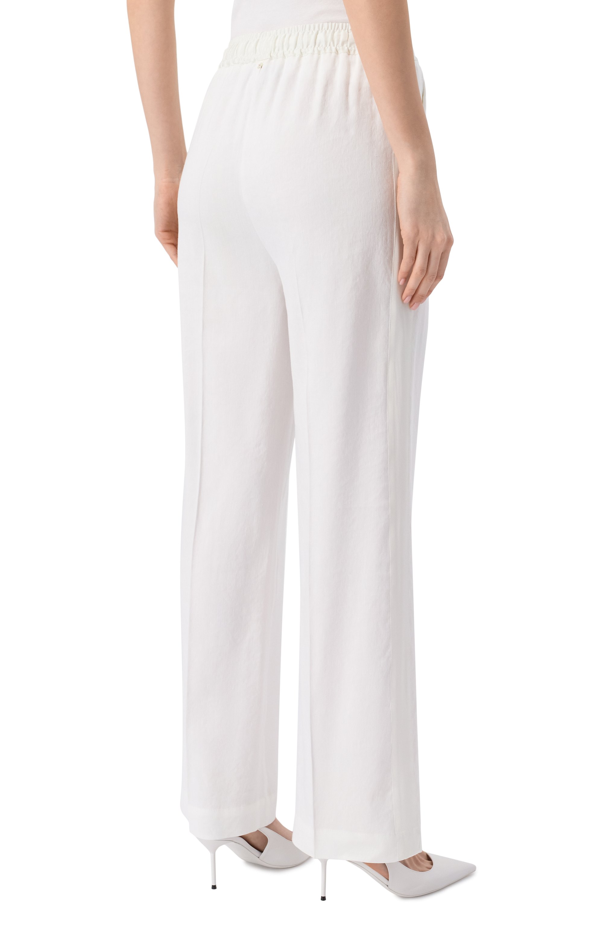 Брюки изо льна и вискозы LORENA ANTONIAZZI, арт. E2534PA37B/3347, фото 4