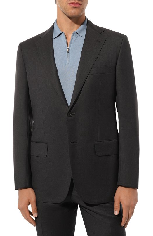 Шерстяной костюм Kiton UA81K0127002 Серый  UA81K0127002 Фото 4