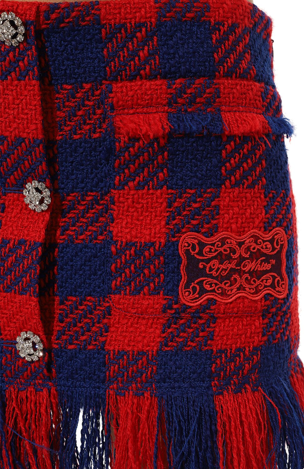 Твидовая юбка OFF-WHITE, арт. 0WCU002F24FAB001, фото 5